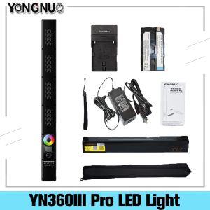 Accessoires Yongnuo YN360 III Pro Handheld Stick LED Video Light Touch Touching Bicolo 3200K tot 5500K RGB -vulverlichting met externe door app