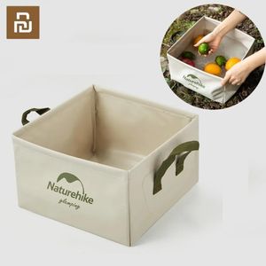 Accesorios Youpin 13L cubo portátil Camping viaje bolsa de almacenamiento de agua cubo cuadrado bolsa de agua impermeable pesca cubo plegable cubo