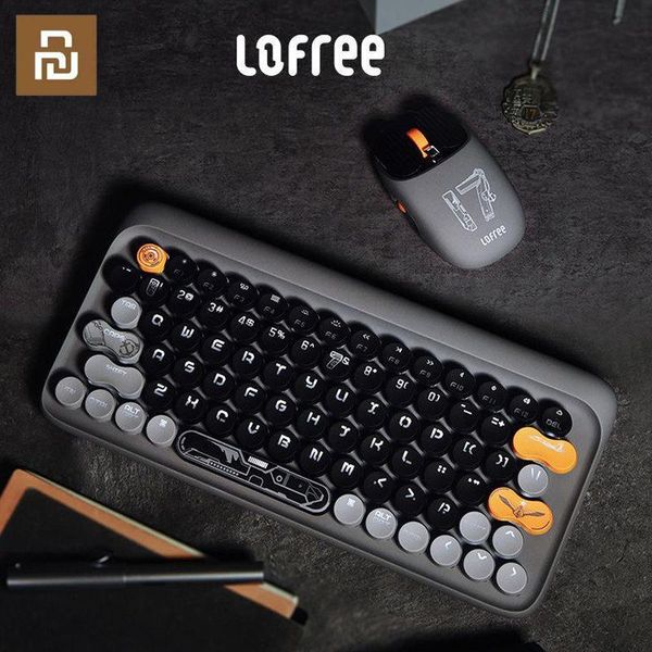 Accessoires YouPin Lofree Mechanical Keyboard and Mouse Set Notebook Computer iPad Wireless Bluetooth Shandong Jian Wenchuang Home Suit
