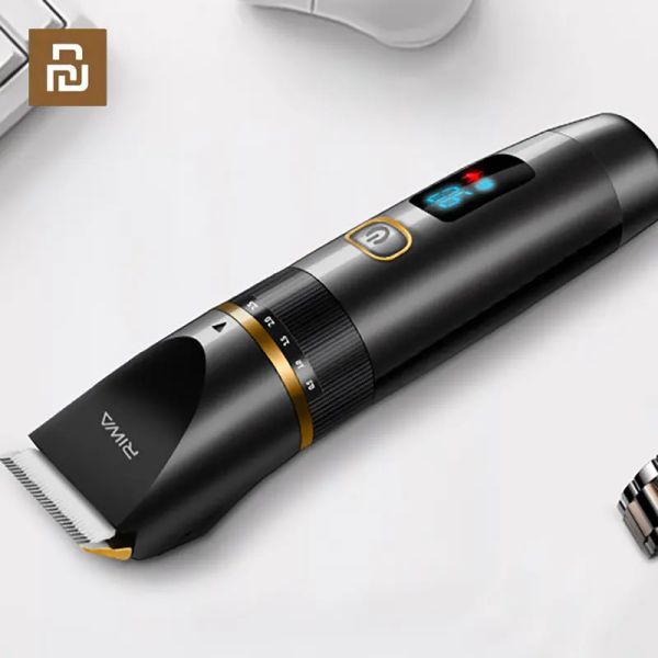 Accesorios YouPin Riwa Lithium Batería Profesional Cabello Pecador con Ceramic Titanium Aleación Cabello de cabello Shaver impermeabilizante USB USB