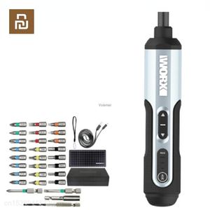 Accesorios YouPin WORX WX240.1 4V mini destornillador eléctrico Juego de destornilladores inalámbricos inteligentes USB Manija recargable con Dri de 28 bits Dri