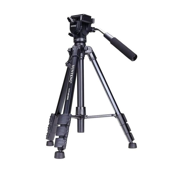 Accesorios YUNTENG VCT691 Trípode de aluminio profesional con cabezal panorámico con bolsa para cámara de video DSLR Telescopio telefónico