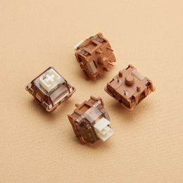 Accessoires yunzii cacao crème prelubed 5pin vroege bodem lineaire schakelaar voor hotwap gaming mechanisch toetsenbord, 35 stcs/pack