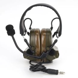 Accessoires Z Tac Tactical Headset SoftAi Comta II Tactcal Hoofdtelefoons Pick -up Ruis Canering Airsoft Militaire actieve headsetaccessoires