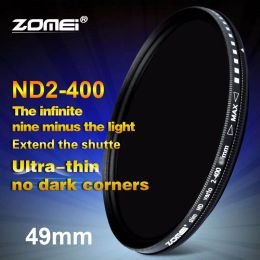 Accessoires Zomei 49mm Fader Variabele ND Filter Instelbare ND2 tot ND400 ND2400 Neutrale dichtheid voor Canon Nikon Hoya Sony Camera Lens 49 mm
