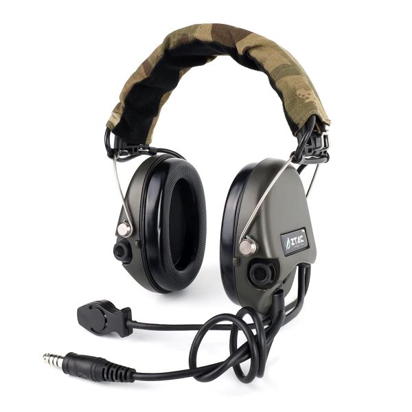 Accessoires ZTAC Softair Tactical Headset Sordin Pickup Active Pickup Annulation du casque militaire Airsoft Headphones Hunting Tactical Headset Tactical
