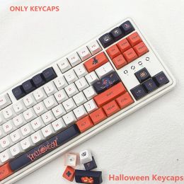 Accessoires Zuoyi 134 Keys Halloween XDA -profiel PBT KeyCaps Cherry Mx Dye Sub Keycap voor DIY Custom 75 68 104 87 KEYS MECHANISCH TEYBOARD