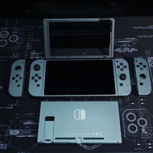 Coque de boîtier en cuivre métallique pour nintendo Switch, coque arrière de remplacement, coque Joycons en alliage d'aluminium pour cadre avant du commutateur NS 230925