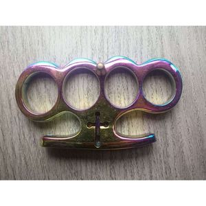 Accessoire Knuckle Mode Haute Qualité 100% Travail Iron Fist EDC Outil de Survie Knuckleduster Quatre Bagues Outils Supports de Fenêtre Portables Porte-clés Dusters 954070