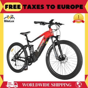 Accolmile Electric Mountain Bike Krachtige EMTB 48V 250W 750W BAFANG MID MOTOR MET INTUBE 13AH 17.5AH Batterij Max Snelheid 60 km/h