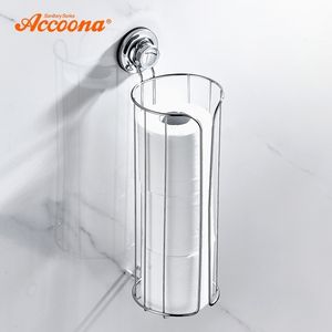 Accoona Porte-serviettes en papier Etagères Aspiration Étagère de salle de bain Douche Bain Organisateur de rangement Accessoires A11415 Y200407