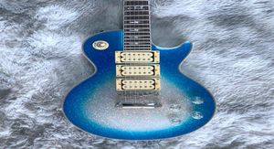 Ace Frehley Guitar Humbucker pick -ups Rosewood Benebord Mahonie Body Body Silverblue Burst Electric Guitar8864035