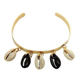 Acero Inoxidable Joyeria Mujer Bohemian Boho Shell Cowries Bracelet Bijoux Acier Inoxydable Femme Bangles voor vrouwen Bangle