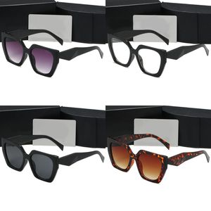 Acetaat designer zonnebril luxe zonnebril voor vrouw driehoekige letter lunette vrouwelijke zwarte luipaard print onregelmatig breed frame heren bril mode PJ021 F4