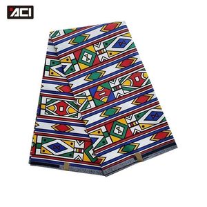 ACI Africain Kente Tissu 6 Yards / Pièce Nouvelle Mode Ankara Tissu Africain Véritable Cire Imprime Tissu Africain Ghana Wax Prints Tissu T200810