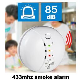 ACJ 433 MHz Draadloze Rookmelder Hoge Decibel Fire Sensor Voor WIFI GSM Kantoor Home Security Alarm Systeem 240219