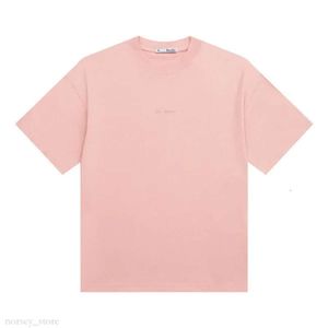 Acne Studio Round O Hek Katoen losse print T -shirt met korte mouwen voor mannen en vrouwenpaar Tops Lente zomer modieuze los fitting casual t -shirt 996