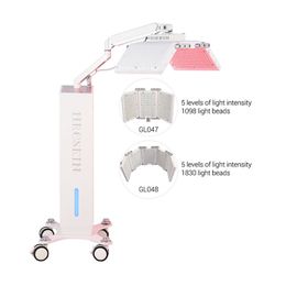 Machine de traitement de l'acné verticale pdt led thérapie par la lumière réduire les rides rajeunissement de la peau beauté du visage 4 couleurs flexible pdt machine Wrinkle Remover