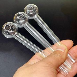 ACOOK 12CM 10CM Pyrex Glass Oil Burner Pipe Tubos de calidad de color transparente Tubos de gran tubo transparente Puntas de uñas