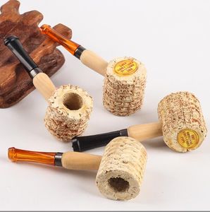 ACOOK Corn cob Pipe Hospitality 3.14 IN seau de maïs Naturel novice trompette jetable ensemble de tabac fait à la main