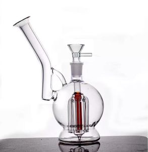 ACOOK Pipes en verre Bong narguilé 6 Bras Arbre Percolateur recycleur de conduites d'eau Dab Oil Rigs Mobius Matrix side-car cendrier avec tuyau de brûleur à mazout en verre mâle de 14 mm