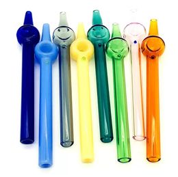 ACOOK Fabricación PIPE Mini colector de néctar colorido con 6 pulgadas Nector Glass Straigh Dab Tube Accesorios para fumar Puntas de vidrio para Dab
