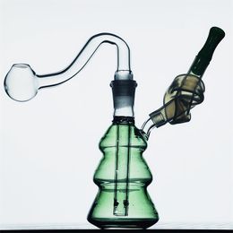 Acook Pipes Oil Rigs Hookahs Recycler Bong Bubbler Smoke Pijp Dab Water Bong met 10 mm glazen banger