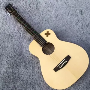 Guitarra acústica de 6 cuerdas, diapasón de madera de arce y ébano, logotipo de multiplicación, soporte de personalización, envíos gratuitos