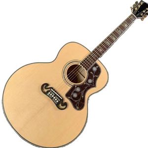 Akoestische gitaar 6strings Alle houten sparrenpaneel Rosewood vaterbordondersteuning Aanpassing Freeshippings