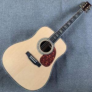 Guitare acoustique classique 41 pouces épicéa Ranel palissandre face arrière véritable ormeau ébène touche support personnalisation livraison gratuite