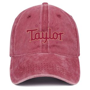 Guitares acoustiques Taylor Casquette de baseball cousue Rose Rouge Snapback Hat Nouveau
