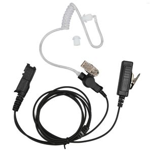 Tubo acústico para auriculares, Cable de PU, Clip de acero inoxidable, auricular Walkie Talkie Plug And Play para XPR3500 XiR P6628