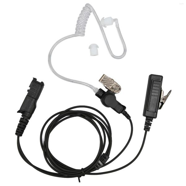 Tubo acústico para auriculares, Cable de PU, Clip de acero inoxidable, auricular Walkie Talkie Plug And Play para XPR3500 XiR P6628