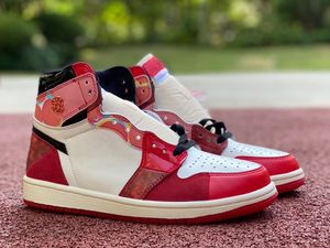 Across the Verse 1 High OG Basketbalschoenen Jumpman Spiders 2.0 Mans Next Chapter Palomino UNC Toe Washed Pink Heritage Miui