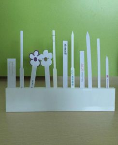 Acryl Blanco Dubbele Rij Parfum Testpapier Blotters Geur Ruikende Strips Holder3072716