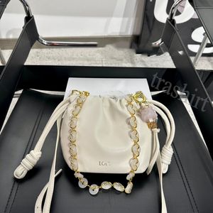 Acrylique Chain Designer Luckybags Femmes Mini sac à main sac à main Backet Sac tissé en cuir sac à main