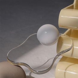 Acryl Coaster Simple Stable Heat Resisting Mug Pad P oography Prop Gadget Huistafel Placemat Warmtisolatiemat 220627