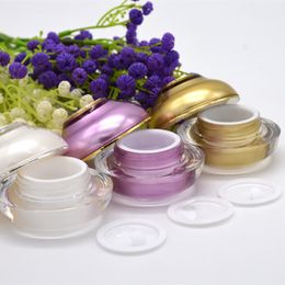 Acrylic Cream Jar 5G 10G Cosmetische Make Up Face Slak Cream Eyes Serum Mask Nagellak Containers Snelle Verzending F976