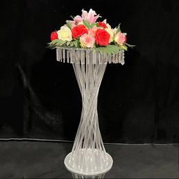 Acryl kristallen bloemenstandaard Clear Wedding Table Centerpiece Flowers Road Lead Acryl Flower Rack Event Party Decoration imake 988