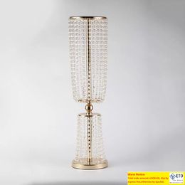 Vases à fleurs en cristal acrylique, 80cm de haut, décoration de mariage, plomb, pièce maîtresse, événement, décoration de mariage pour Table
