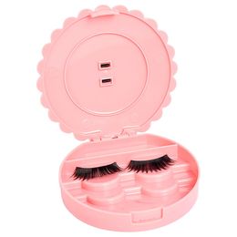 Acryl schattig valse wimpers opslag dames mode opslag cosmetische opslag case boog make-up plastic box home tools