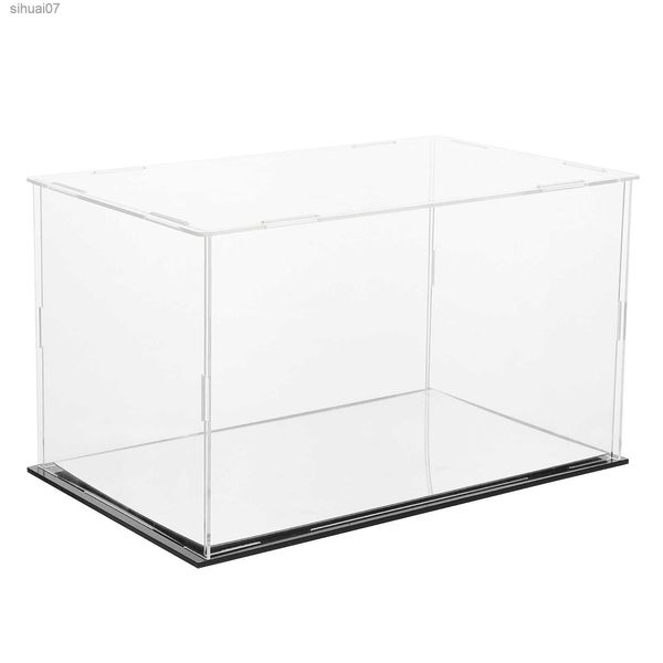 Acrylique Présentoir Case Clear Cube Modèle Organisateur Stand De Stockage Couvercle Action Show Figures Comptoir Chaussure Transparent Conteneur L230705