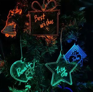 Adornos de encargo de la Navidad del brillo colorido de las decoraciones colgantes del árbol de navidad que brillan intensamente de acrílico nuevos