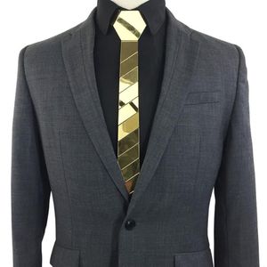 Acrylique or miroir mode sergé PATCHWORK STYLE mince plaine cravate hommes cravates SKINNY277c