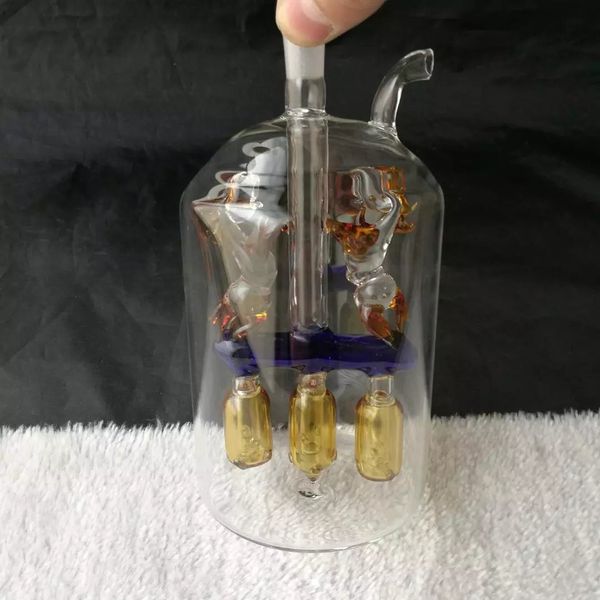 Livraison gratuite --- Acrylique Narguilé -- verre narguilé pipe gongs en verre - plates-formes pétrolières bongs en verre verre narguilé pipe - vap- vaporisateur