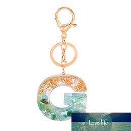 Keychains en acrylique 26 Lettre anglaise Pendant Key Chain Ring Charm Pintter Sac Cajout Coupper Luxury Couple de bijoux