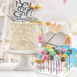 Acryl Lollipop Stand transparante lolly lolly Display Rack afneembare cakehouder voor bruiloft baby verjaardagsfeestje snoep decor nieuw