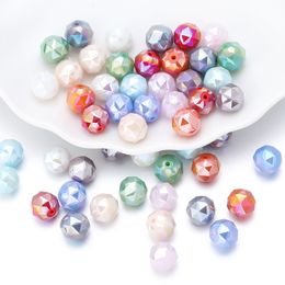 Perles en vrac acryliques pour bracelets collier fabrication de bijoux coloré géométrique mode bricolage femmes enfants travail manuel téléphone sac faisant des accessoires
