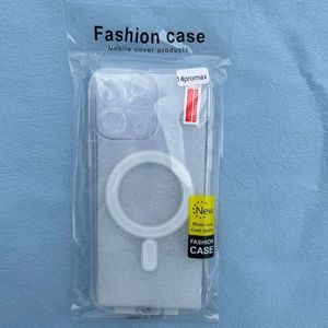 Acrylic magnétique iPhone Case transparent 15 pro max anti-drop i pour magsafe nouveau style