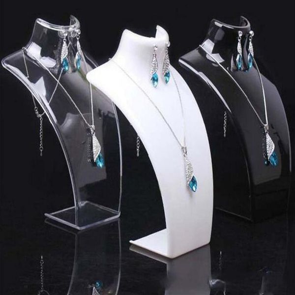 Mannequin en acrylique, présentoir de bijoux, boucles d'oreilles, pendentifs, colliers, support de modèle pour cadeau, lot de 2 pièces, DS13267F